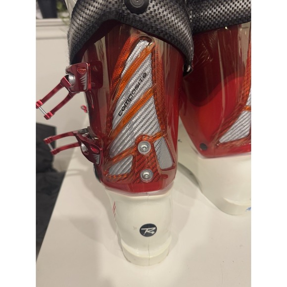 Rossignol‎ Squad Composite Ski Boots 29.5 Mens Red White 4 Buckle Italy Race Fit - Picture 4 of 14